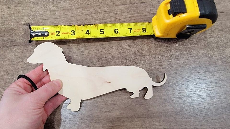 Dachshund Wood Shape, Wooden Dachshund Blank, Unfinished Dachshund wood blank, Dog, Pet, Arts Crafts DIY Projects, 1/4 inch thick Weiner dog