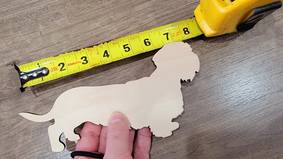 Dachshund Wood Shape, Wooden Dachshund Blank, Unfinished Dachshund wood blank, Dog, Pet, Arts Crafts DIY Projects, 1/4 inch thick Weiner dog