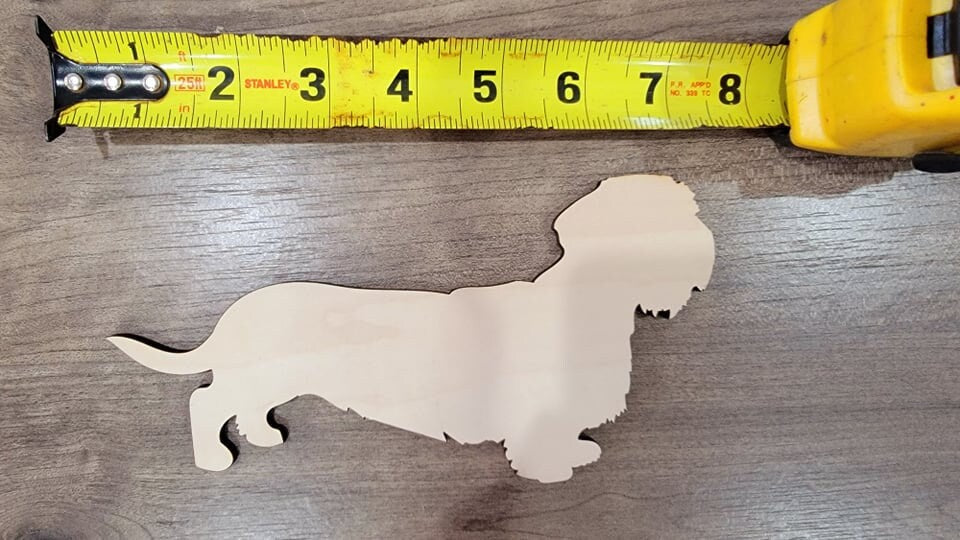 Dachshund Wood Shape, Wooden Dachshund Blank, Unfinished Dachshund wood blank, Dog, Pet, Arts Crafts DIY Projects, 1/4 inch thick Weiner dog