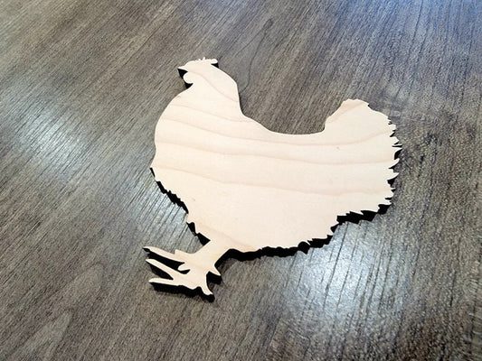 Chicken Wood Shape, Wooden Chicken Shape Blank, Unfinished Chicken , Shapes for Crafts DIY Wood Blank, Sign Making, Childrens Signs, Custom