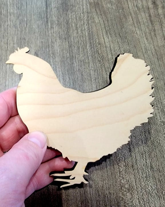 Chicken Wood Shape, Wooden Chicken Shape Blank, Unfinished Chicken , Shapes for Crafts DIY Wood Blank, Sign Making, Childrens Signs, Custom