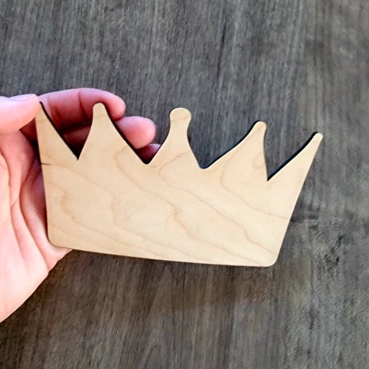 Crown Wood Shape, Wooden Crown Shape Blank, Unfinished Crown, Crafts DIY Wood Blank, Sign Making, Childrens Signs, Custom, Personalized