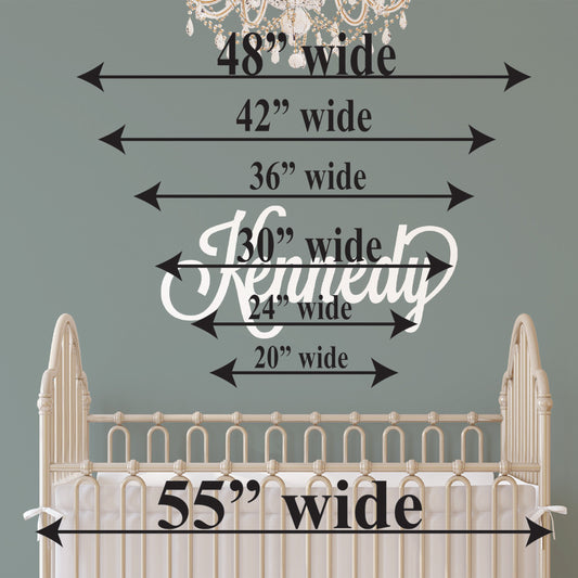 Custom Name Sign, First Name Personalized Word Sign, Script Font Personalized Wood Sign, Wooden Childrens Name wall sign, Nursery Decor Gift