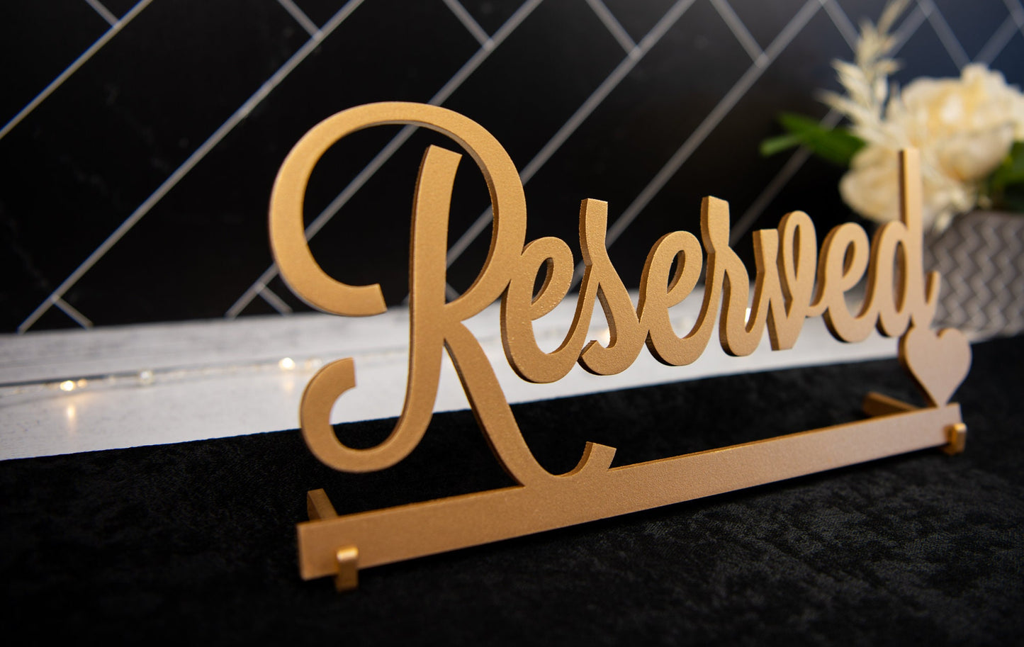 Reserved Sign. Reserved Wedding Sign. Freestanding Reserved Table Sign. Wood Standing Reserved Table Sign Wedding decor Wedding table sign