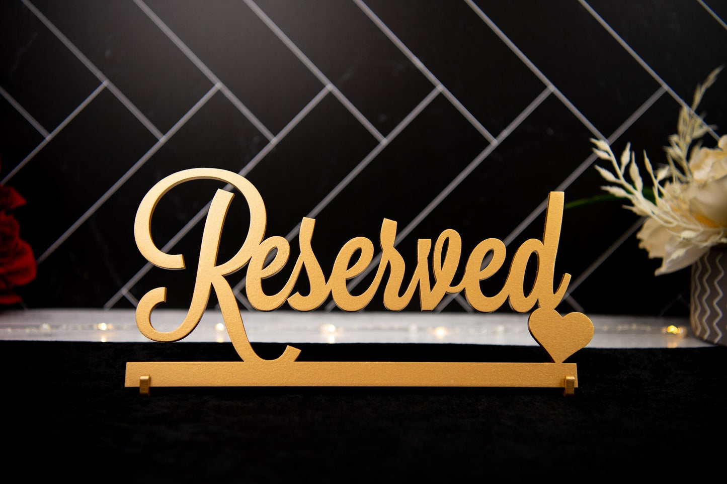 Reserved Sign. Reserved Wedding Sign. Freestanding Reserved Table Sign. Wood Standing Reserved Table Sign Wedding decor Wedding table sign