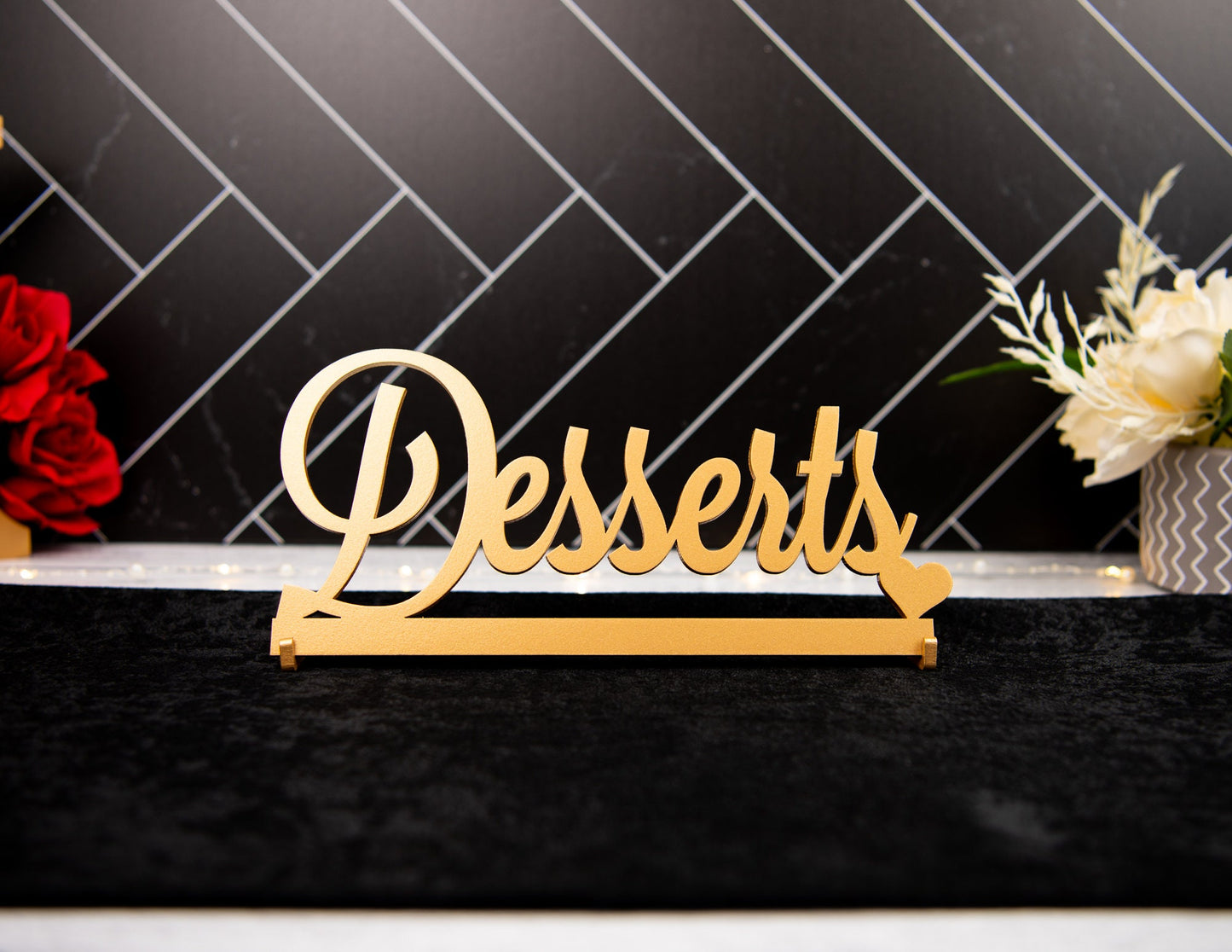 Desserts Sign, Desserts Wedding Sign, Freestanding Desserts Table Sign, Wood Desserts Table Sign, Custom Wedding decor, Wedding table sign