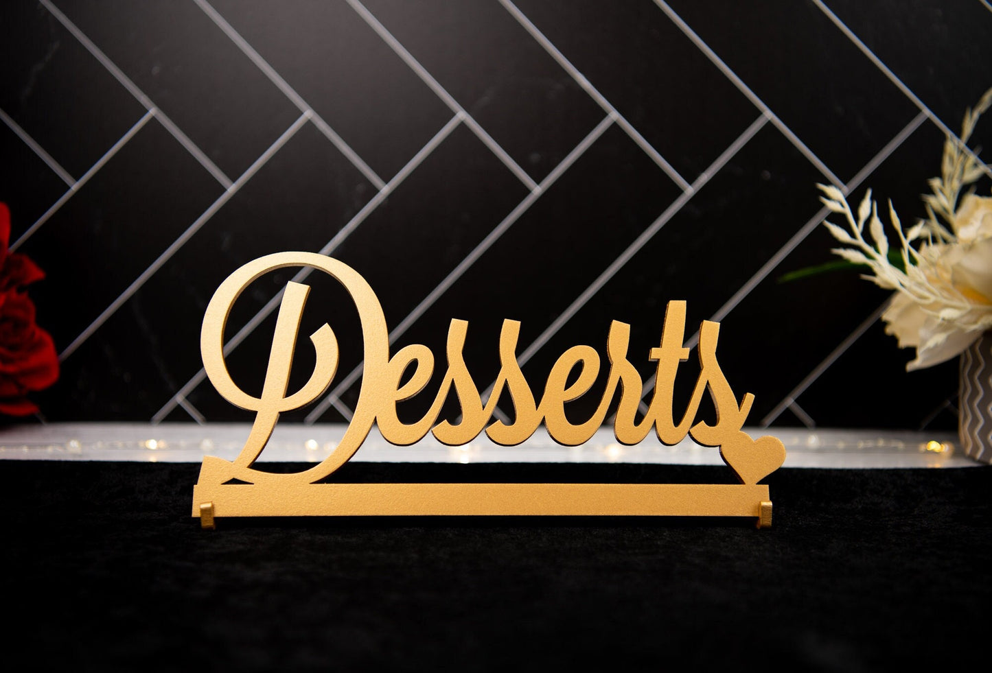 Desserts Sign, Desserts Wedding Sign, Freestanding Desserts Table Sign, Wood Desserts Table Sign, Custom Wedding decor, Wedding table sign