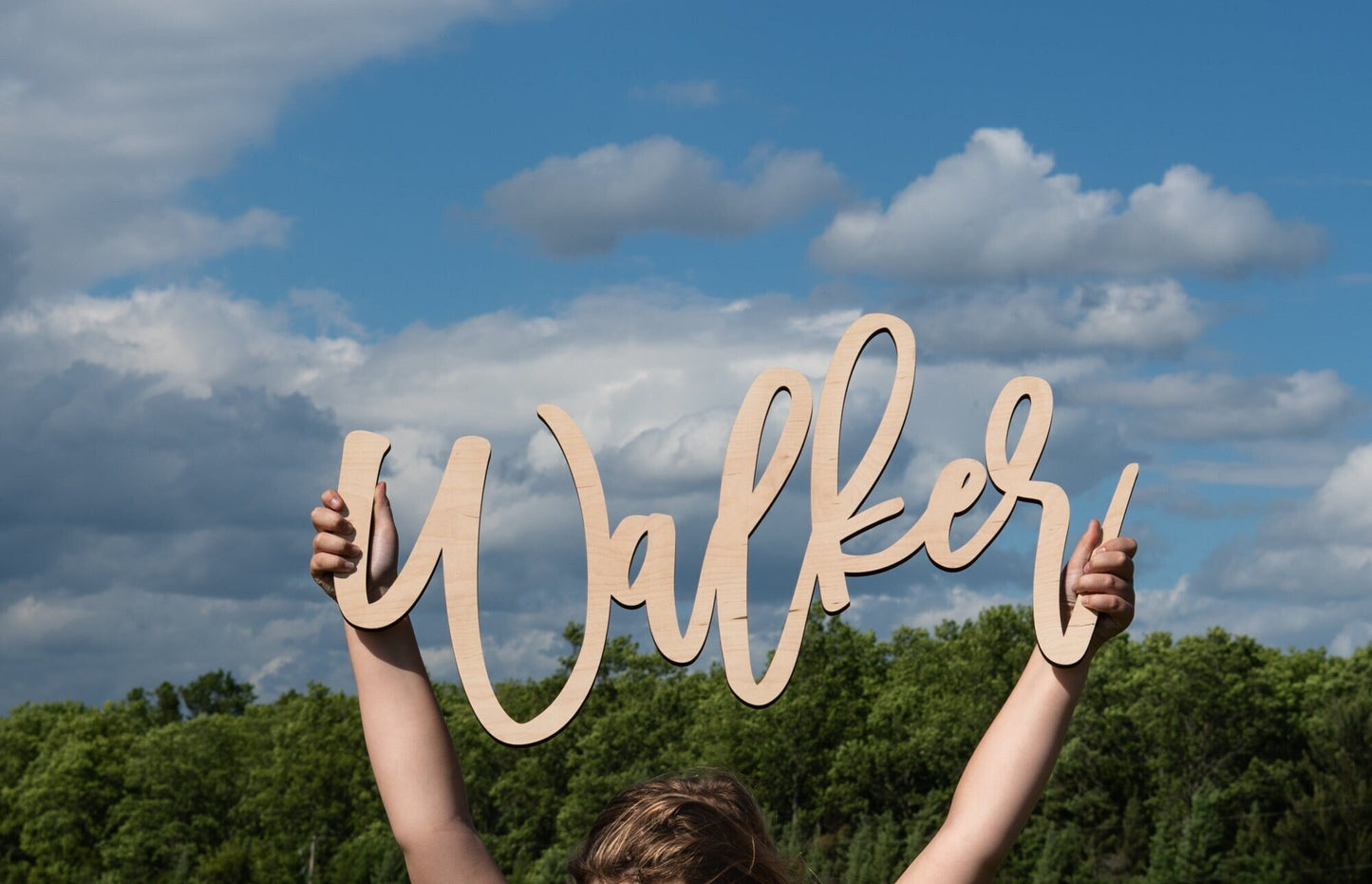 Any CUSTOM wood word or Name cut out sign, LOCAL pick up orders ONLY.