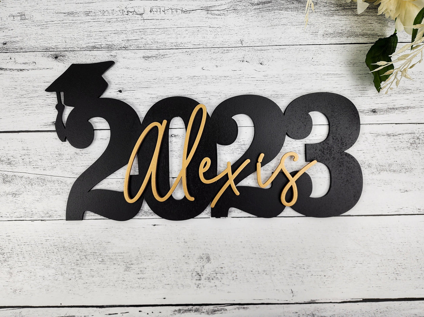 Custom Graduation Decor Name Sign, Custom Grad Sign, Class of 2023, Graduation Party Centerpiece, Senior Year Photo Prop for senior photos
