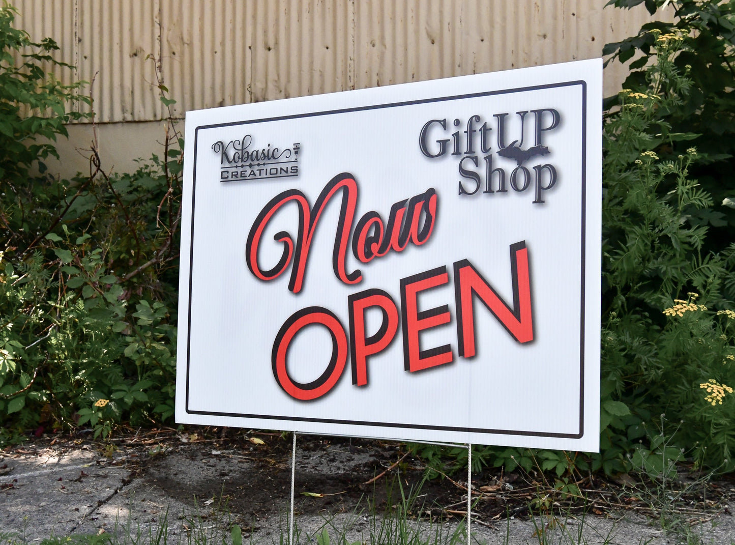Custom Yard Signs, Personalized Text or Business Logo, Campaigns, Community Advertisement, Full Color, Indoor Outdoor Plastic, Metal Stakes