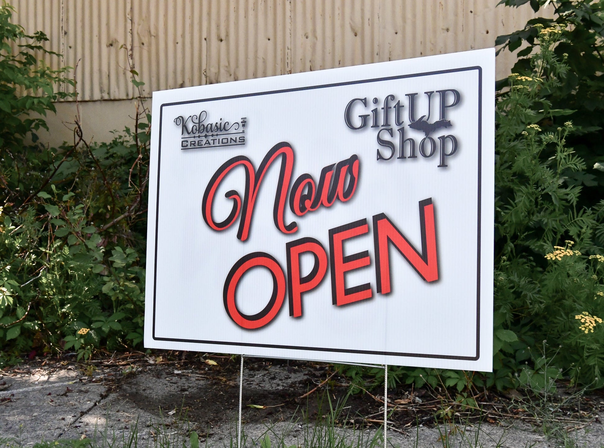 Custom Yard Signs, Personalized Text or Business Logo, Campaigns, Community Advertisement, Full Color, Indoor Outdoor Plastic, Metal Stakes