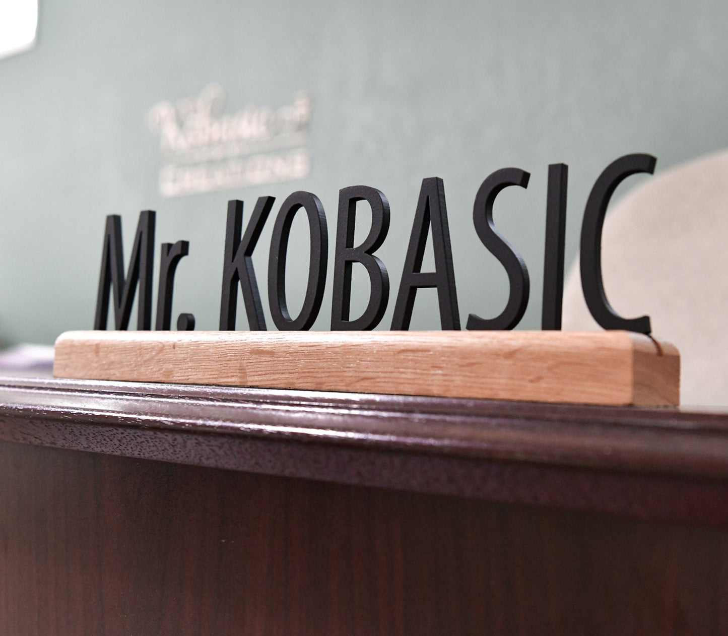 Desk Name Plate for Teacher, Principal, Doctor, Assistant, Custom Company Office Gifts, Personalized Sign for classroom or office personnel