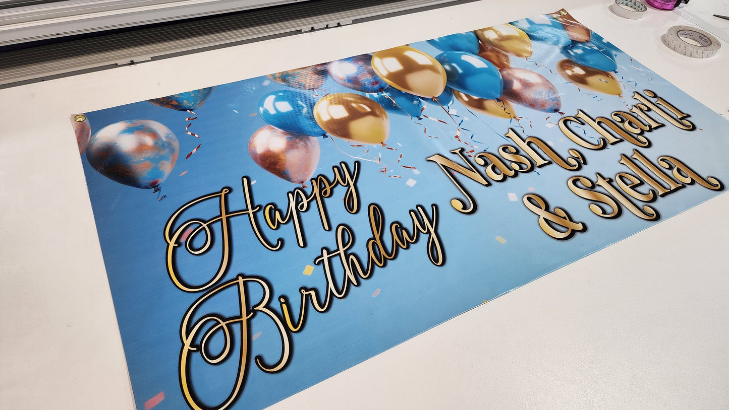 Custom Banner Sign, Vinyl material, Personalized Text or Business Logo, Campaigns, Community Advertisement, Full Color, Indoor Outdoor Print