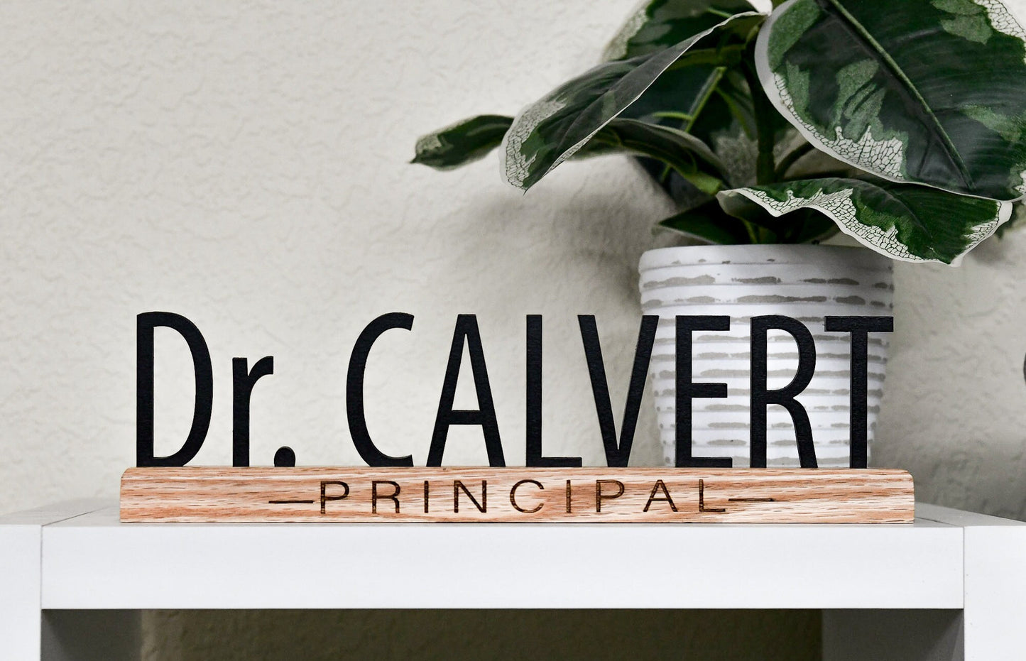 Desk Name Plate for Teacher, Principal, Doctor, Assistant, Custom Company Office Gifts, Personalized Sign for classroom or office personnel