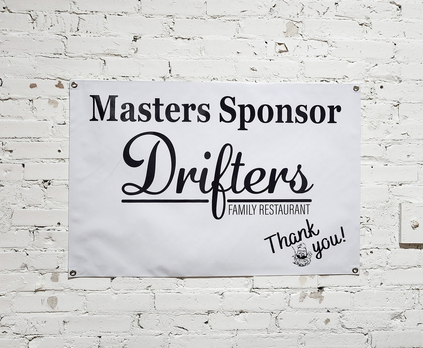 Sponsor Banner for community events, Sponsorshipship, Or Personalized Custom Text, Logo, Campaigns, Ads, Full Color Indoor Outdoor Print