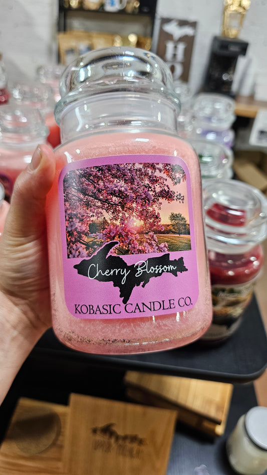 Upper Michigan Cherry Blossom Candle, 24 oz, 2 wick