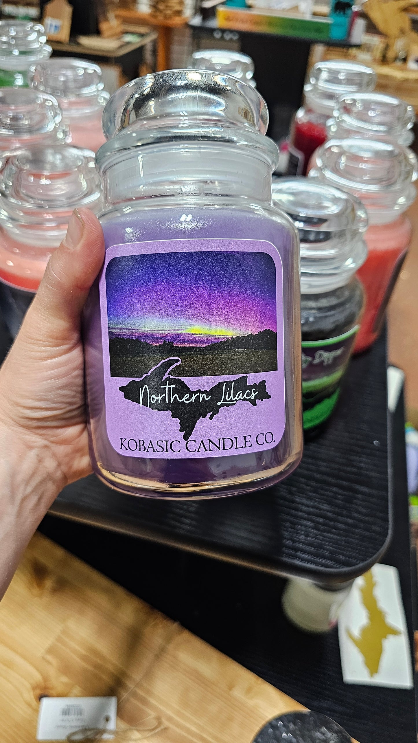 Upper Michigan Backroads Northern Lights Candle, 24 oz, 2 wick