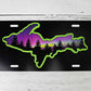 Northern Lights (Aurora borealis), Upper Michigan License Plate