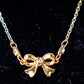 Gold Bow Necklace