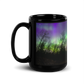 Northern Lights Coffee Mug: Aurora Borealis & Country Backroad, Michigan Night Sky Souvenir, Keepsake, Momento, Gift, Wrap around design