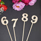 Wedding Table Numbers on sticks / attached stakes. Wooden Table Numbers. Rustic Table Numbers. Party Table Numbers. Wood Numbers with stake