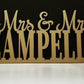 Custom Wedding Name Sign For Head Table, Mr & Mrs sign for sweetheart table