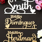 Custom Wedding sign with script Name & date, Personalized Mr & Mrs sign for Head table / Sweetheart Table Decor
