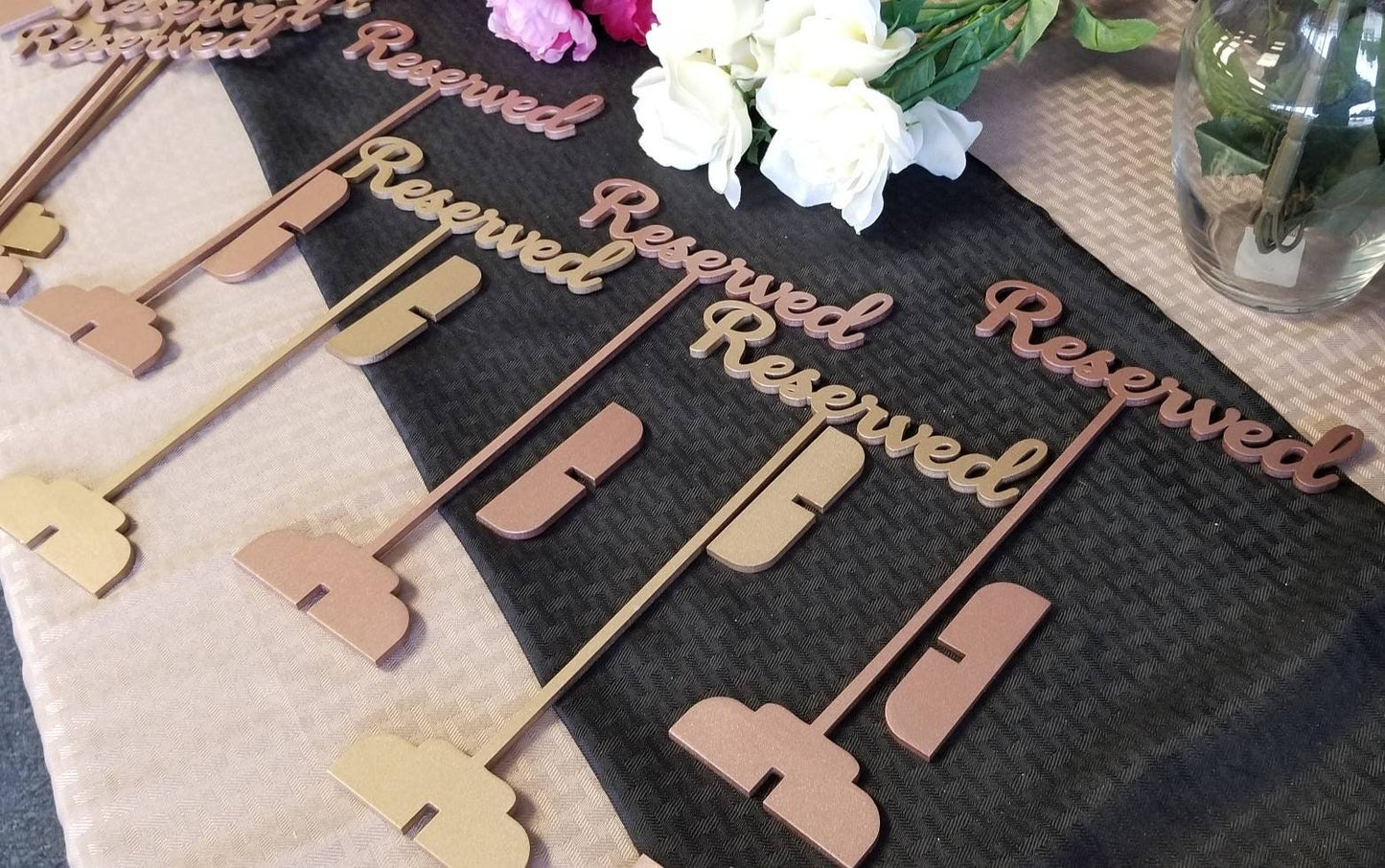 Reserved Sign. Reserved Wedding Sign. Freestanding Reserved Table Sign. Wood Reserved Table Sign. Wedding decor. Wedding table 6.25 or 12"