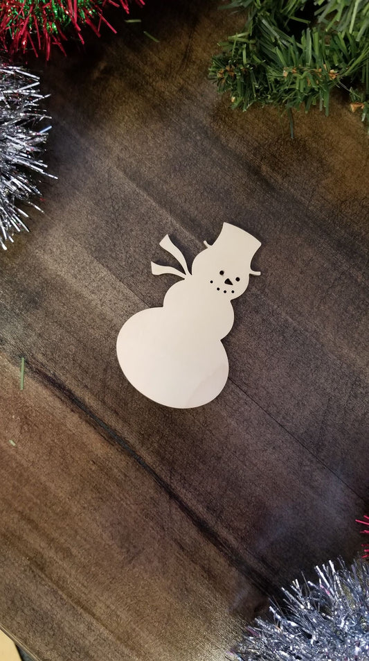 Snowman Wood Cut Out Shape, Wood Snowman Blank, Snowman wood craft, DIY Christmas Wood Blanks, Snowman Blank