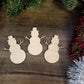 Snowman Wood Cut out Shape, Snowman Blank, Snowman wood craft, DIY Christmas Wood Blanks, Snowman Blank