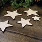 Star Wood Cut out Shape, Star wooden Blank, DIY Christmas Wood Blanks, Star shape blank