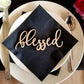 Blessed Place Cards, Blessed sign, Thanksgiving table setting, Holiday Decor Thanksgiving Place settings, Small Wood Blessed Sign