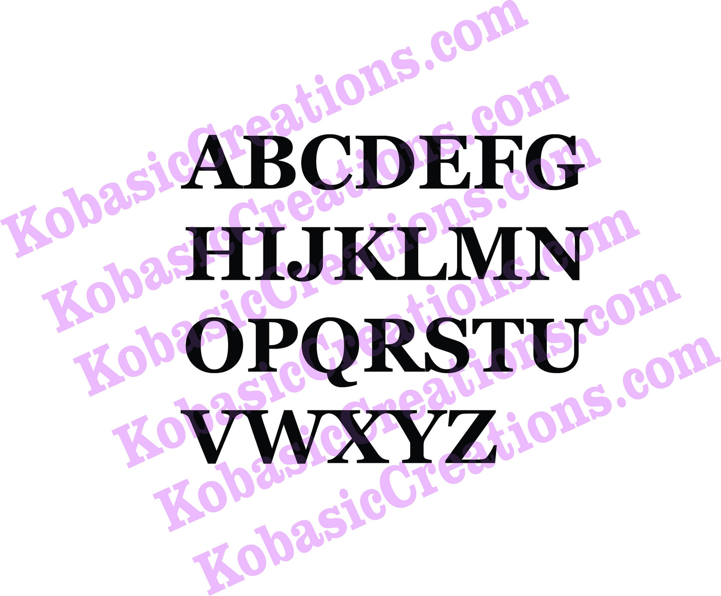 Capital Wood Letter for wall or wedding - Initial - Print font