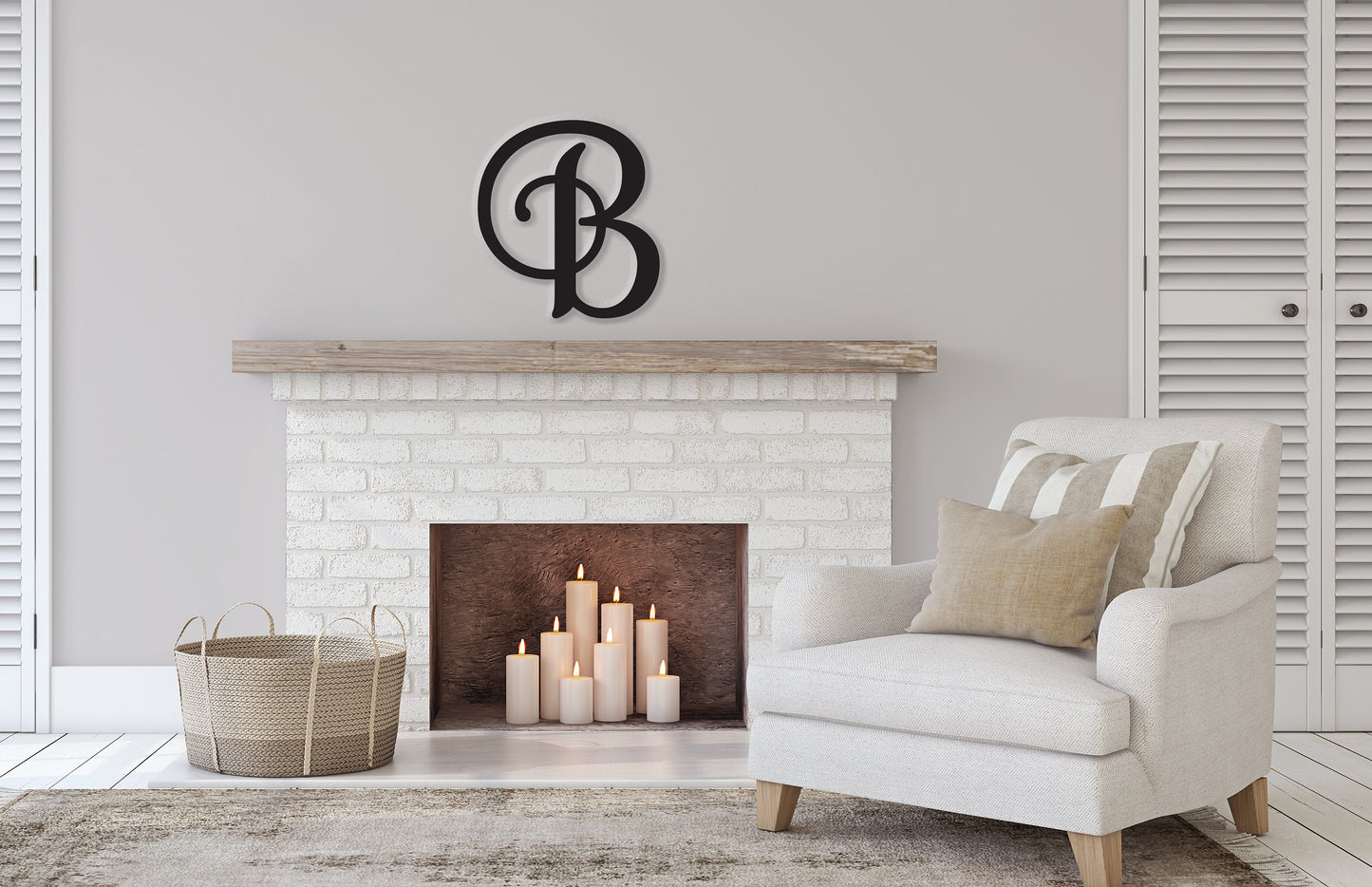 Custom Wood Letters - Cursive, script font