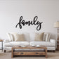 Family Sign, Wall art home decor, Wood Word