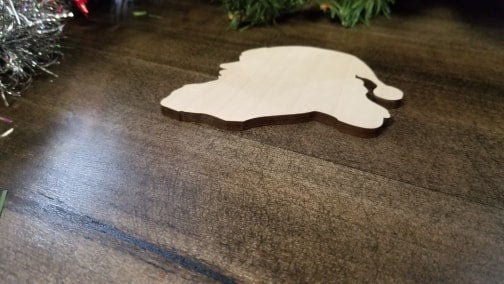 Santa Claus Wood Cut Out Shape,, Wood Santa Head Blank, Santa wood blank, Santa Crafts, DIY Christmas Wood Blanks