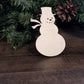 Snowman Wood Cut Out Shape, Wood Snowman Blank, Snowman wood craft, DIY Christmas Wood Blanks, Snowman Blank