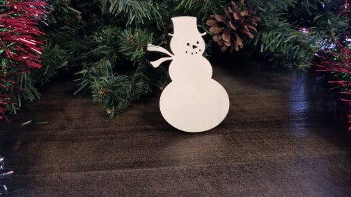 Snowman Wood Cut Out Shape, Wood Snowman Blank, Snowman wood craft, DIY Christmas Wood Blanks, Snowman Blank