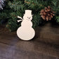 Snowman Wood Cut Out Shape, Wood Snowman Blank, Snowman wood craft, DIY Christmas Wood Blanks, Snowman Blank