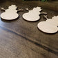 Snowman Wood Cut out Shape, Snowman Blank, Snowman wood craft, DIY Christmas Wood Blanks, Snowman Blank