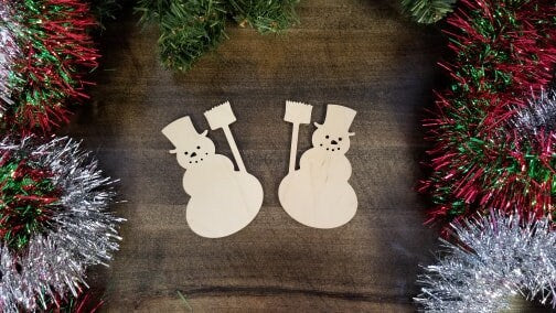 Snowman Wood Cut Out Shape, Wooden Snowman Blank, Snowman wood craft, DIY Christmas Wood Blanks