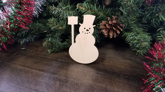 Snowman Wood Cut Out Shape, Wooden Snowman Blank, Snowman wood craft, DIY Christmas Wood Blanks