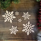 Snowflake Wood Cut out Shape, Wooden Snowflake Blank, DIY Christmas Wood Blanks