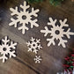 Snowflake Wood Cut Out Shape, Wooden Snowflake Blank, Snowflake wood blank, DIY Christmas Wood Blanks