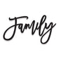 Family sign, Family Wood Sign, Family Wall Decor, Thanksgiving Decor, Family Word Sign, Wood Cut Out Family Sign, Family & Dining room decor