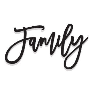Family sign, Family Wood Sign, Family Wall Decor, Thanksgiving Decor, Family Word Sign, Wood Cut Out Family Sign, Family & Dining room decor