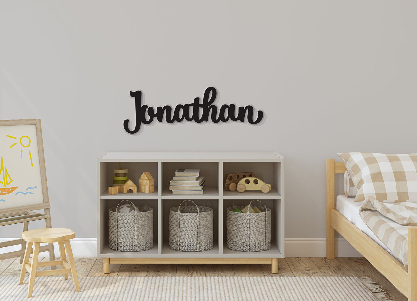 Custom Nursery Name Sign, Boy / Girl Nursery Decor - Wooden Name or Other Personalized Word