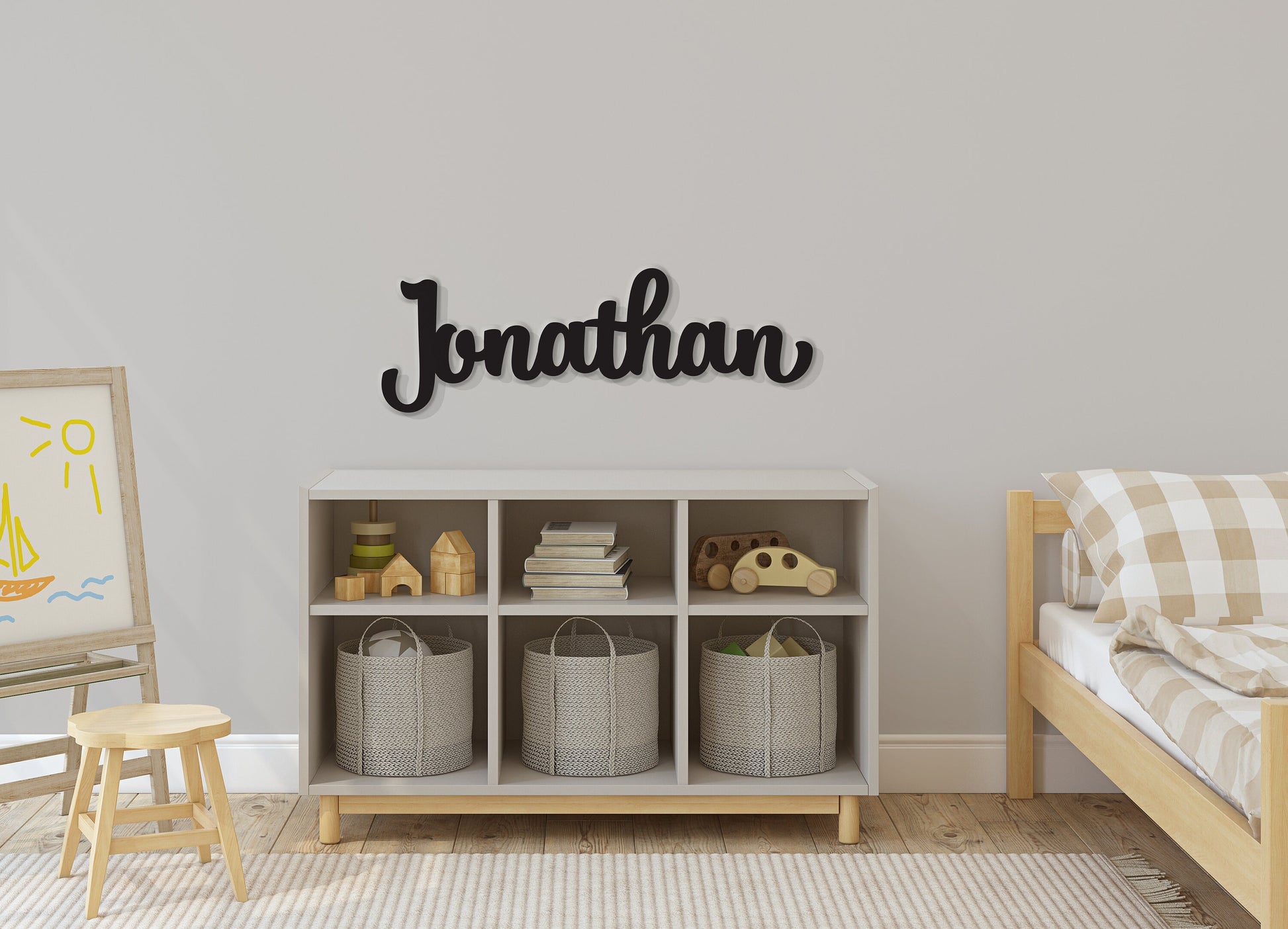 Custom Nursery Name Sign, Boy / Girl Nursery Decor - Wooden Name or Other Personalized Word
