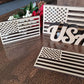 Wood Flag for Crafts, Small USA Wooden Flag, American Flag, Wood cutout Flag shape, Wooden American Flag, DIY Wood Flag for crafts, wreaths