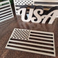 Wood Flag for Crafts, Small USA Wooden Flag, American Flag, Wood cutout Flag shape, Wooden American Flag, DIY Wood Flag for crafts, wreaths